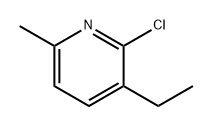 Pyridine, 2-chloro-3-ethyl-6-methyl- 化学構造式