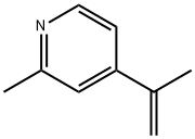 Pyridine, 2-methyl-4-(1-methylethenyl)- Structure