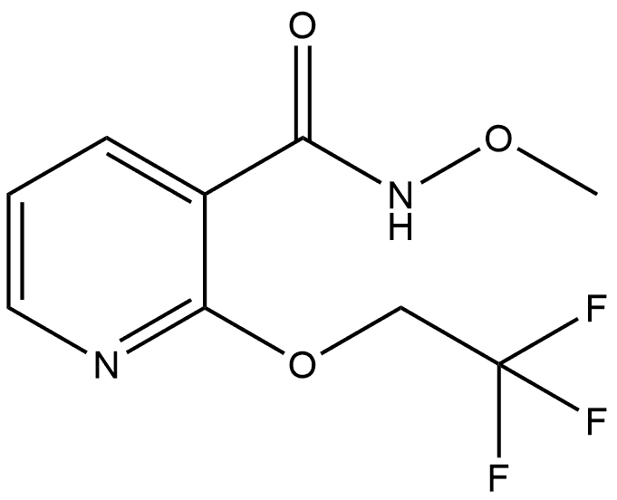 N-Methoxy-2-(2,2,2-trifluoroethoxy)-3-pyridinecarboxamide Structure