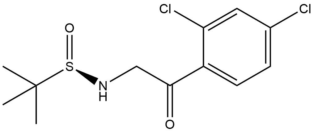2-Propanesulfinamide, N-[2-(2,4-dichlorophenyl)-2-oxoethyl]-2-methyl-, [S(R)]-