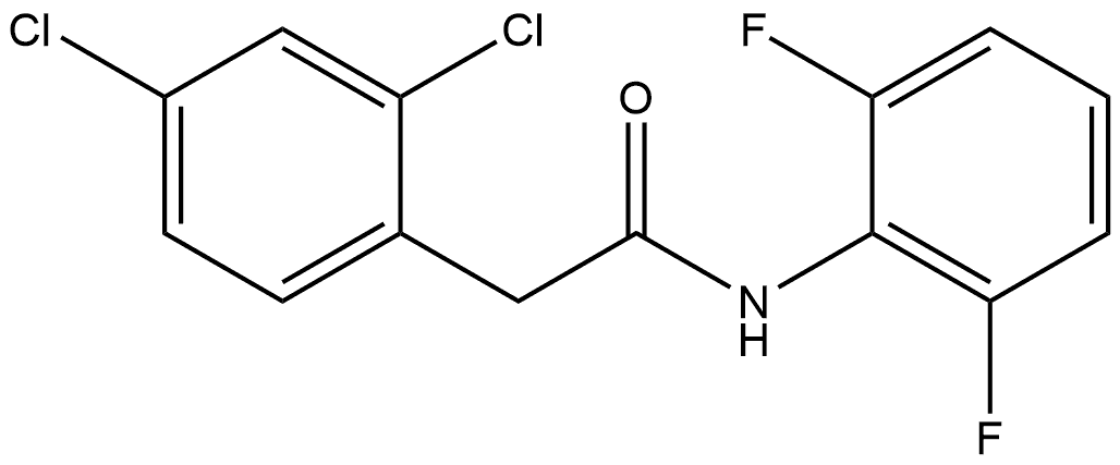 2,4-Dichloro-N-(2,6-difluorophenyl)benzeneacetamide Structure