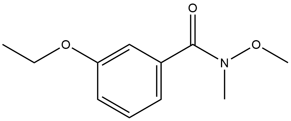 3-Ethoxy-N-methoxy-N-methylbenzamide Structure