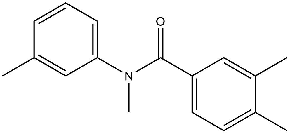 N,3,4-Trimethyl-N-(3-methylphenyl)benzamide,1388011-56-0,结构式