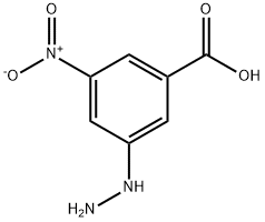 3-肼基-5-硝基苯甲酸 结构式