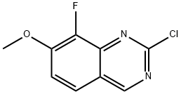 Quinazoline, 2-chloro-8-fluoro-7-methoxy- Structure
