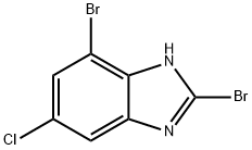 1H-Benzimidazole, 2,7-dibromo-5-chloro- 化学構造式