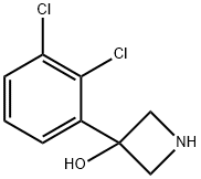 3-(2,3-二氯苯基)氮杂环丁烷-3-醇 结构式