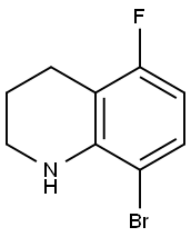 8-Bromo-5-fluoro-1,2,3,4-tetrahydroquinoline Structure