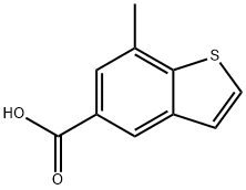 7-methyl-1-benzothiophene-5-carboxylic acid,1388047-84-4,结构式