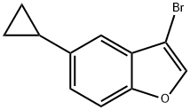 Benzofuran, 3-bromo-5-cyclopropyl-,1388048-79-0,结构式