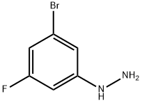 Hydrazine, (3-bromo-5-fluorophenyl)- Struktur