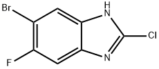 1H-Benzimidazole, 6-bromo-2-chloro-5-fluoro- Struktur