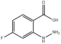 4-Fluoro-2-hydrazinylbenzoic acid Struktur