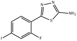 5-(2-Fluoro-4-iodophenyl)-1,3,4-thiadiazol-2-amine Structure