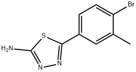 2-氨基-5-(4-溴-3-甲基苯基)-1,3,4-噻二唑,1388069-86-0,结构式