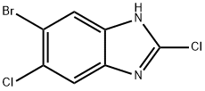 5-Bromo-2,6-dichloro-1H-1,3-benzimidazole 结构式