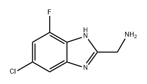 1H-Benzimidazole-2-methanamine, 5-chloro-7-fluoro- Structure