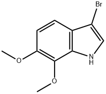 3-溴-6,7-二甲氧基吲哚, 1388074-30-3, 结构式