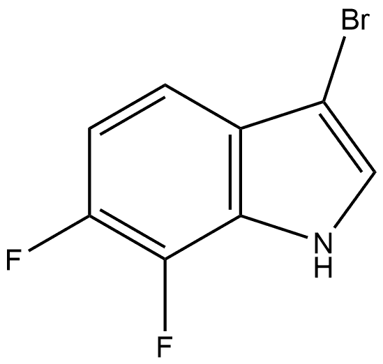 3-Bromo-6,7-difluoroindole Structure