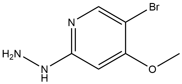 5-溴-2-肼基-4-甲氧基吡啶 结构式