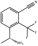 Benzonitrile, 3-[(1R)-1-aminoethyl]-2-(trifluoromethyl)- Structure