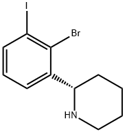 (S)-2-(2-bromo-3-iodophenyl)piperidine Structure