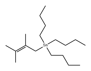 Stannane, tributyl(2,3-dimethyl-2-buten-1-yl)- Structure