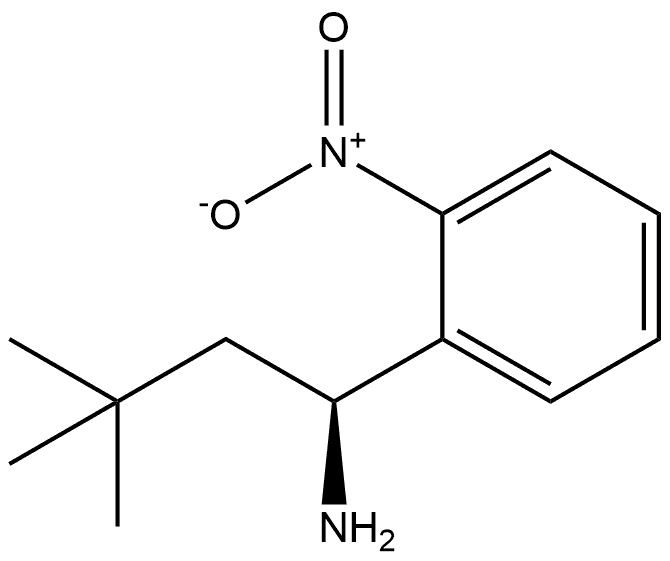 (S)-3,3-dimethyl-1-(2-nitrophenyl)butan-1-amine Structure