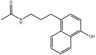 N-(3-(4-Hydroxynaphthalen-1-yl)propyl)acetamide Structure