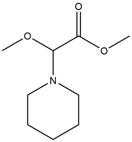 1-Piperidineacetic acid, α-methoxy-, methyl ester,13887-54-2,结构式