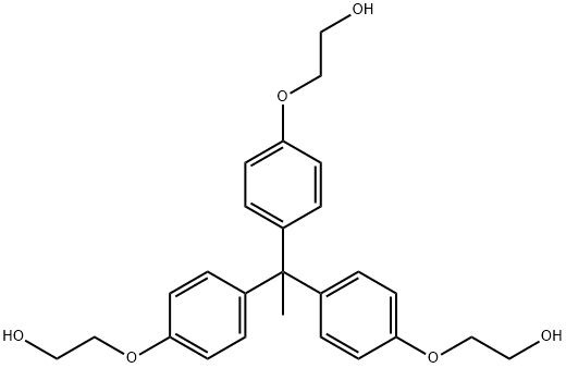 Ethanol, 2,2',2''-[ethylidynetris(4,1-phenyleneoxy)]tris- Structure