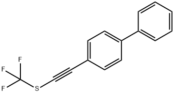 1,1'-Biphenyl, 4-[2-[(trifluoromethyl)thio]ethynyl]- Struktur