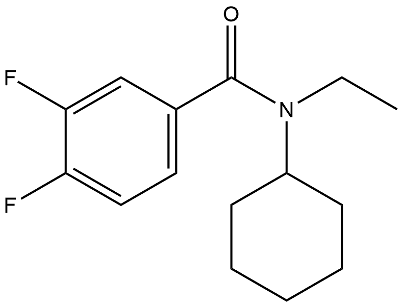 N-Cyclohexyl-N-ethyl-3,4-difluorobenzamide Structure