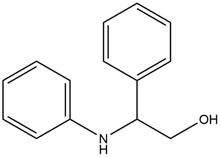 2-phenyl-2-(phenylamino)ethan-1-ol Structure