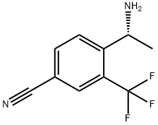 Benzonitrile, 4-[(1R)-1-aminoethyl]-3-(trifluoromethyl)- Struktur