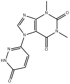 6-(7-theophylline)-3(2H)-pyridazinone Structure