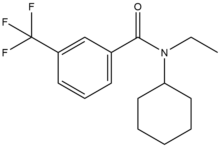 N-Cyclohexyl-N-ethyl-3-(trifluoromethyl)benzamide Structure