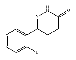 3(2H)-Pyridazinone, 6-(2-bromophenyl)-4,5-dihydro- Structure