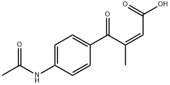 2-Butenoic acid, 4-[4-(acetylamino)phenyl]-3-methyl-4-oxo-, (Z)- (9CI),139052-03-2,结构式