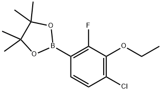 2-(4-Chloro-3-ethoxy-2-fluorophenyl)-4,4,5,5-tetramethyl-1,3,2-dioxaborolane Structure
