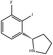 2-(3-fluoro-2-iodophenyl)pyrrolidine 化学構造式