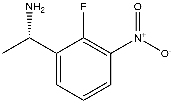 Benzenemethanamine, 2-fluoro-α-methyl-3-nitro-, (αS)- 化学構造式