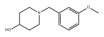 4-Piperidinol, 1-[(3-methoxyphenyl)methyl]- 结构式