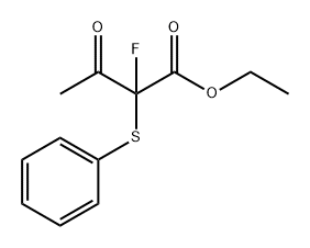 Butanoic acid, 2-fluoro-3-oxo-2-(phenylthio)-, ethyl ester Struktur