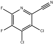 2-Pyridinecarbonitrile, 3,4-dichloro-5,6-difluoro- Structure