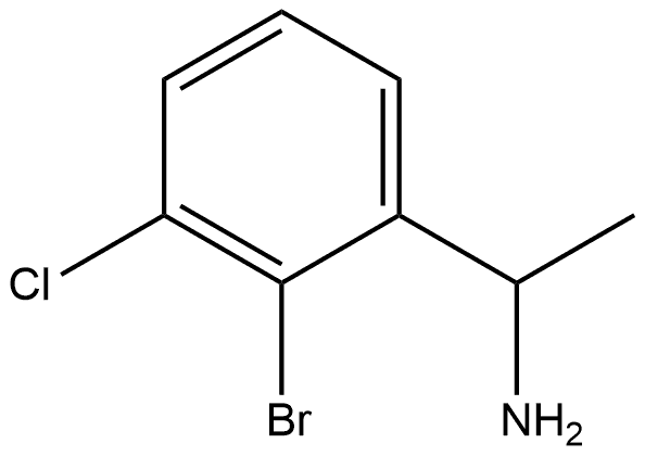 1-(2-bromo-3-chlorophenyl)ethanamine,1391073-63-4,结构式