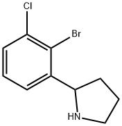 2-(2-bromo-3-chlorophenyl)pyrrolidine,1391093-99-4,结构式