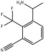 Benzonitrile, 3-(1-aminoethyl)-2-(trifluoromethyl)- Struktur