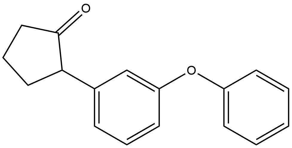 2-(3-Phenoxyphenyl)cyclopentanone Structure