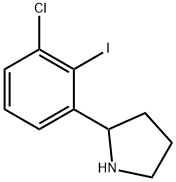 Pyrrolidine, 2-(3-chloro-2-iodophenyl)- Struktur